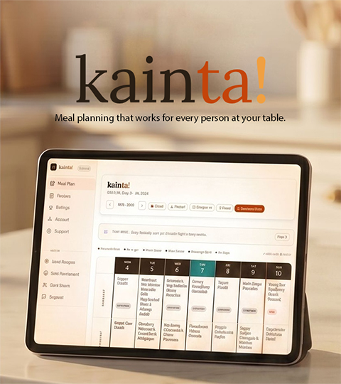 Kainta meal planning app