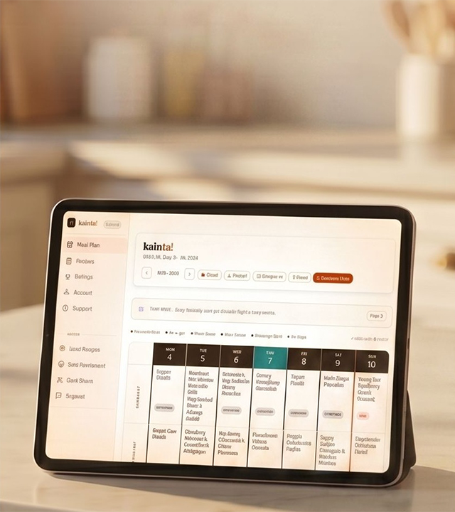 Kainta app on tablet